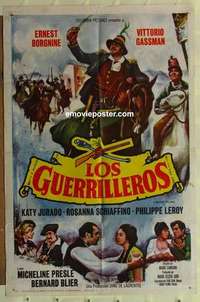 p115 ITALIAN BRIGANDS Spanish/U.S. one-sheet movie poster '61 Ernest Borgnine