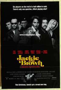 p126 JACKIE BROWN advance one-sheet movie poster '97 Tarantino, Pam Grier