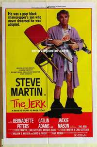 p140 JERK style B one-sheet movie poster '79 outrageous Steve Martin image!