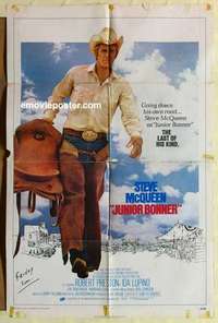p165 JUNIOR BONNER int'l one-sheet movie poster '72 Steve McQueen, Ida Lupino