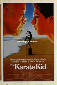 p172 KARATE KID one-sheet movie poster '84 Pat Morita, Ralph Macchio