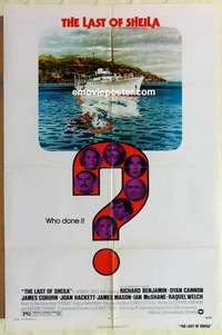 p214 LAST OF SHEILA one-sheet movie poster '73 Dyan Cannon, Tanenbaum art!