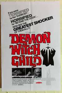 s554 POSSESSED one-sheet movie poster '75 Demon Witch Child!