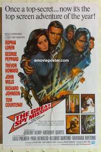 s628 OPERATION CROSSBOW one-sheet movie poster '65 The Great Spy Mission!