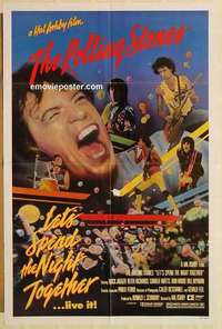 s835 LET'S SPEND THE NIGHT TOGETHER one-sheet movie poster '83 Jagger