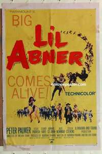 s830 LI'L ABNER one-sheet movie poster '59 Julie Newmar, Peter Palmer