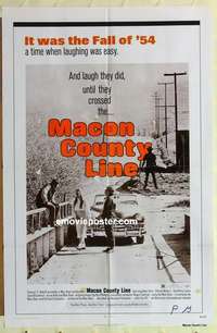 s808 MACON COUNTY LINE one-sheet movie poster '74 Max Baer, true story!