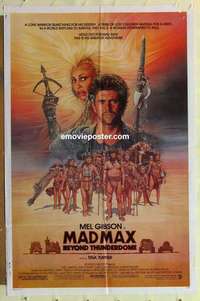s802 MAD MAX BEYOND THUNDERDOME one-sheet movie poster '85 Mel Gibson