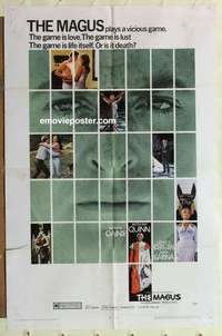 s797 MAGUS one-sheet movie poster '69 Michael Caine, Anthony Quinn, Bergen
