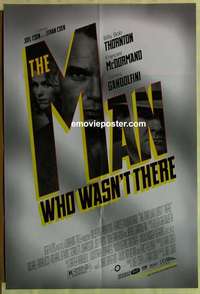 s782 MAN WHO WASN'T THERE one-sheet movie poster '01 Coen Brothers!
