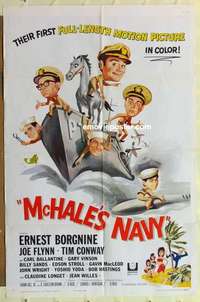 s761 McHALE'S NAVY one-sheet movie poster '64 Ernest Borgnine, Tim Conway