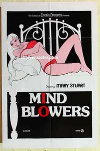 s748 MIND BLOWERS one-sheet movie poster '77 cool pop sexploitation art!