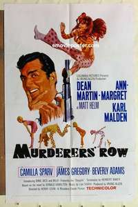 s705 MURDERERS' ROW one-sheet movie poster '66 Dean Martin, Ann-Margret