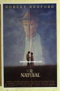 s684 NATURAL one-sheet movie poster '84 Robert Redford, baseball!