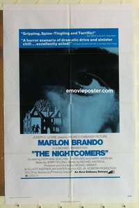 s669 NIGHTCOMERS one-sheet movie poster '72 Marlon Brando, Steph Beacham