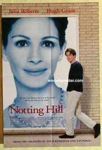 s661 NOTTING HILL DS one-sheet movie poster '99 Julia Roberts, Hugh Grant