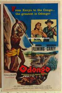 s652 ODONGO one-sheet movie poster '56 Rhonda Fleming, Macdonald Carey