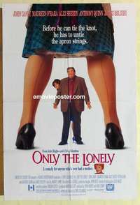 s630 ONLY THE LONELY DS one-sheet movie poster '91 John Candy, Ally Sheedy