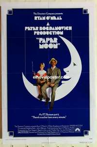 s610 PAPER MOON one-sheet movie poster '73 Tatum & Ryan O'Neal!
