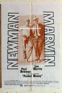 s561 POCKET MONEY one-sheet movie poster '72 Paul Newman, Lee Marvin