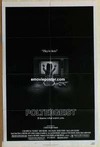 s557 POLTERGEIST one-sheet movie poster '82 Tobe Hooper, They're here!