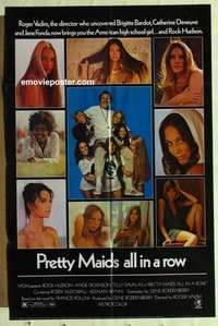 s549 PRETTY MAIDS ALL IN A ROW #3 one-sheet movie poster '71 Rock Hudson