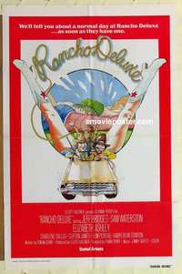 s523 RANCHO DELUXE international style one-sheet movie poster '75 Bridges, Waterston