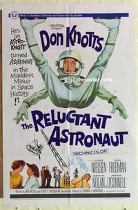 s515 RELUCTANT ASTRONAUT one-sheet movie poster '67 Don Knotts, Nielsen