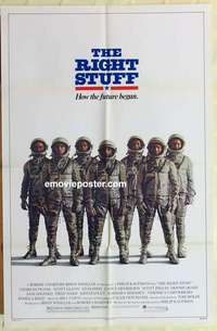 s494 RIGHT STUFF advance one-sheet movie poster '83 classic 1st astronauts!