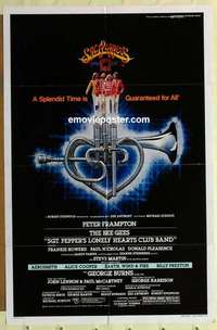 s422 SGT PEPPER'S LONELY HEARTS CLUB BAND one-sheet movie poster '78 Beatles
