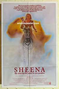 s411 SHEENA one-sheet movie poster '84 sexy Tanya Roberts, Africa
