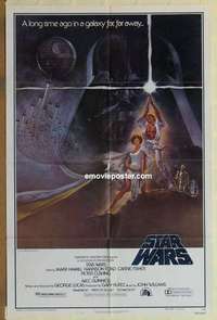 s334 STAR WARS style A 1sh movie poster '77 George Lucas, Harrison Ford