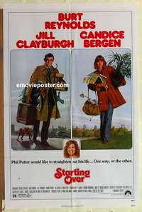 s330 STARTING OVER one-sheet movie poster '79 Burt Reynolds, Clayburgh