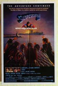 s292 SUPERMAN 2 one-sheet movie poster '81 Christopher Reeve, Terence Stamp