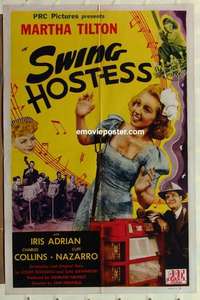 s285 SWING HOSTESS one-sheet movie poster '44 Martha Tilton musical