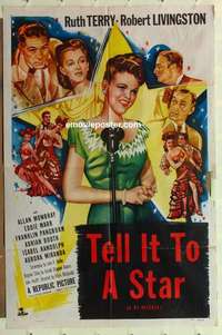 s256 TELL IT TO A STAR one-sheet movie poster R53 Ruth Terry, Livingston