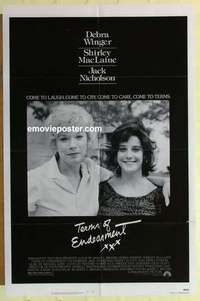 s249 TERMS OF ENDEARMENT one-sheet movie poster '83 MacLaine, Winger