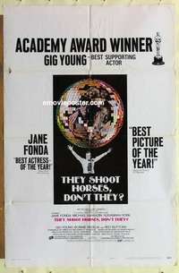 s229 THEY SHOOT HORSES DON'T THEY style B one-sheet movie poster '70 Fonda