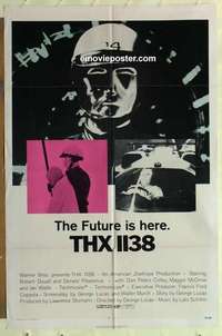 s213 THX 1138 one-sheet movie poster '71 George Lucas, Duvall