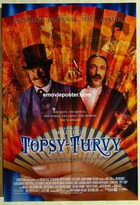s197 TOPSY-TURVY one-sheet movie poster '99 Gilbert & Sullivan, English!