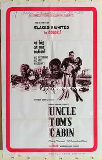 s158 UNCLE TOM'S CABIN one-sheet movie poster '69 Kroger Babb