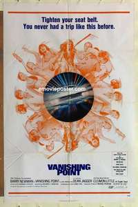 s140 VANISHING POINT one-sheet movie poster '71 car chase classic!