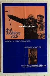 s120 WALKING STICK one-sheet movie poster '70 David Hemmings, Eggar