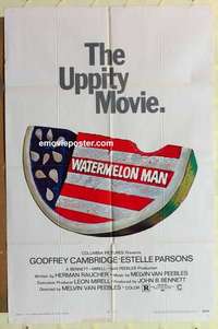 s105 WATERMELON MAN one-sheet movie poster '70 Godfrey Cambridge, uppity!