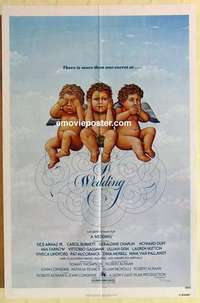 s102 WEDDING one-sheet movie poster '78 Robert Altman, Mia Farrow