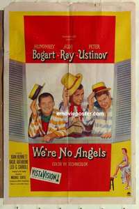 s098 WE'RE NO ANGELS one-sheet movie poster '55 Humphrey Bogart