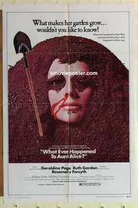 s094 WHAT EVER HAPPENED TO AUNT ALICE one-sheet movie poster '69 Page