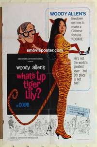 s089 WHAT'S UP TIGER LILY one-sheet movie poster '66 Woody Allen