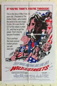 s063 WILD IN THE STREETS one-sheet movie poster '68 AIP classic!