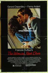 s039 WOMAN NEXT DOOR one-sheet movie poster '81 Gerard Depardieu, Truffaut